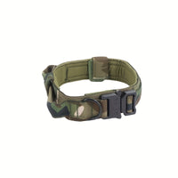 HKM-7292477 Durable Military Tactical Dog Collar with Control Handle for Medium and Large Breeds