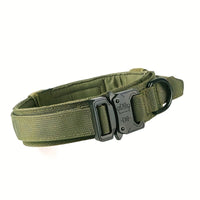 HKM-7292477 Durable Military Tactical Dog Collar with Control Handle for Medium and Large Breeds