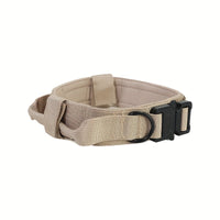 HKM-7292477 Durable Military Tactical Dog Collar with Control Handle for Medium and Large Breeds