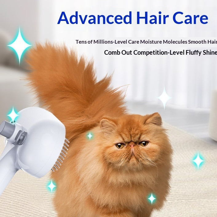 HKM-7292605 One-Click Pet Hair Remover Spray Brush in White