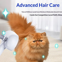 HKM-7292605 One-Click Pet Hair Remover Spray Brush in White