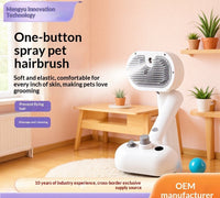 HKM-7292605 One-Click Pet Hair Remover Spray Brush in White