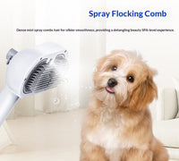 HKM-7292605 One-Click Pet Hair Remover Spray Brush in White