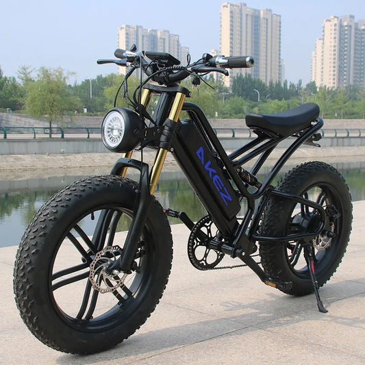 HKM-729299 20 Inch Electric Off-road Fat Tire E-Bike, 48V 17.5AH Aluminum Frame, 30-50 km/h Max Speed