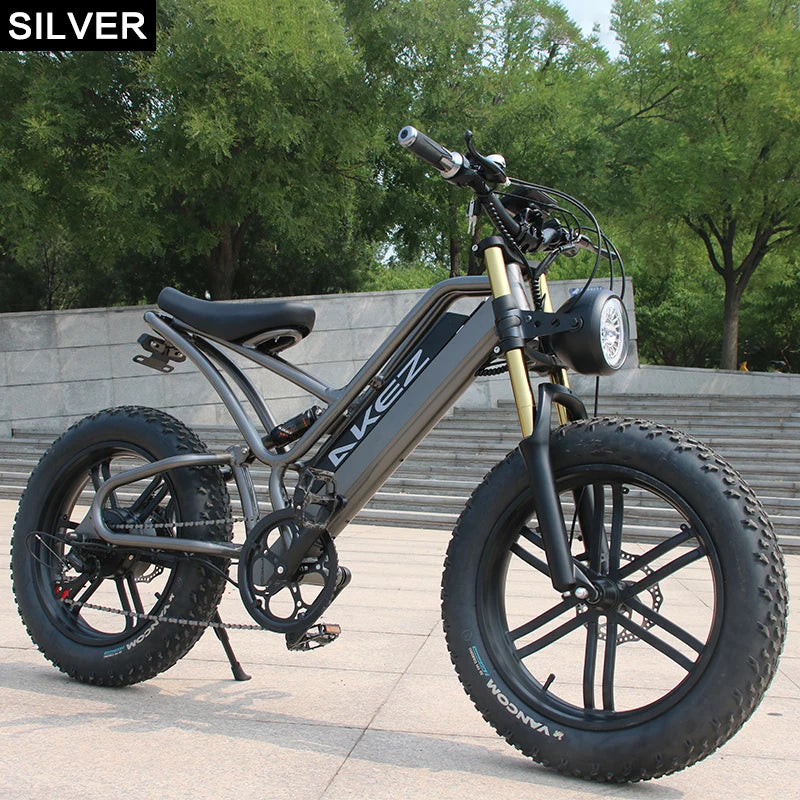 HKM-729299 20 Inch Electric Off-road Fat Tire E-Bike, 48V 17.5AH Aluminum Frame, 30-50 km/h Max Speed