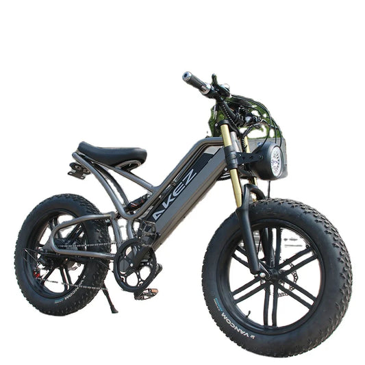 HKM-729299 20 Inch Electric Off-road Fat Tire E-Bike, 48V 17.5AH Aluminum Frame, 30-50 km/h Max Speed