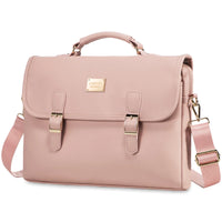 HKM-729299 Stylish PU Leather Waterproof Laptop Bag for Office Use - Tote Messenger Briefcase