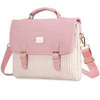 HKM-729299 Stylish PU Leather Waterproof Laptop Bag for Office Use - Tote Messenger Briefcase