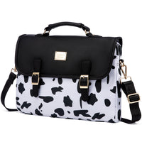 HKM-729299 Stylish PU Leather Waterproof Laptop Bag for Office Use - Tote Messenger Briefcase