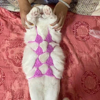 HKM-7294269 Funny Cat Cosplay Bikini Outfit for Spring/Summer Festivals and Halloween Pet Parties