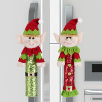 HKM-729555 Couple Elf Doll Set for Christmas Decorations - Male & Female Plush Toys
