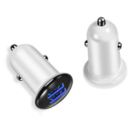 HKM-729619 Dual USB Car Charger with 3A Fast Charging for Smartphones and Tablets, Compact Design