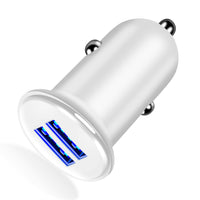 HKM-729619 Dual USB Car Charger with 3A Fast Charging for Smartphones and Tablets, Compact Design
