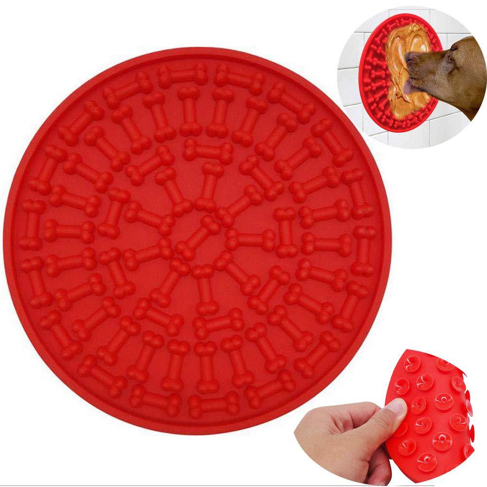 HKM-7297597 Food Grade Silicone Dog Licking Pad for Treats and Anxiety Relief, Ideal for Dogs