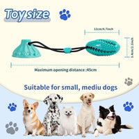 HKM-7300029 Suction Cup Dog Toy Ball for Molar Teeth Cleaning and Playtime