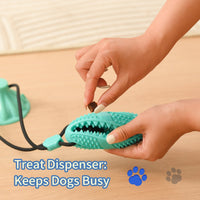 HKM-7300029 Suction Cup Dog Toy Ball for Molar Teeth Cleaning and Playtime