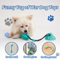 HKM-7300029 Suction Cup Dog Toy Ball for Molar Teeth Cleaning and Playtime