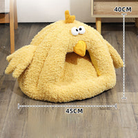 HKM-7300797 Cozy Cold-Proof Cat Nest for Fall and Winter - Available in Medium and Large Sizes
