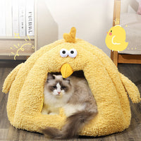 HKM-7300797 Cozy Cold-Proof Cat Nest for Fall and Winter - Available in Medium and Large Sizes