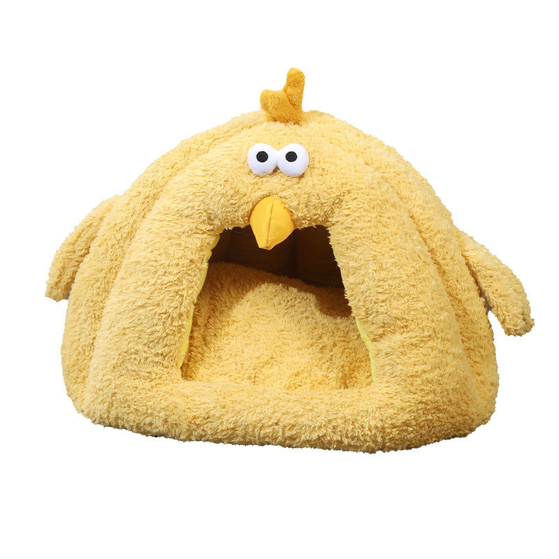 HKM-7300797 Cozy Cold-Proof Cat Nest for Fall and Winter - Available in Medium and Large Sizes