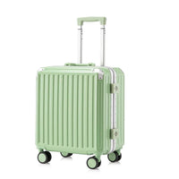 HKM-730131 Mini Green Trolley Suitcase for Kids - Durable and Lightweight Hard Shell Travel Luggage