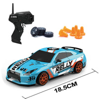 HKM-730195 1/24 Scale RC Electric Drift Racing Car, 4WD Remote Control Simulation Toy for Kids and Adults