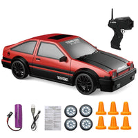 HKM-730195 1/24 Scale RC Electric Drift Racing Car, 4WD Remote Control Simulation Toy for Kids and Adults