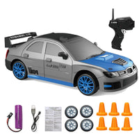 HKM-730195 1/24 Scale RC Electric Drift Racing Car, 4WD Remote Control Simulation Toy for Kids and Adults