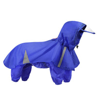 HKM-7303101 Personalized Pet Hooded Raincoat - Casual Blue & Pink Options Available in XL to 5XL