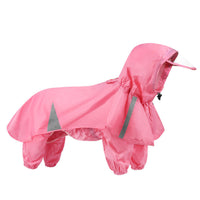 HKM-7303101 Personalized Pet Hooded Raincoat - Casual Blue & Pink Options Available in XL to 5XL