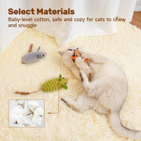 HKM-7303997 Interactive Catnip Mouse Toys with Squeak Sounds for Indoor Kittens - Engaging Playtime and Oral Health Benefits