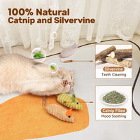 HKM-7303997 Interactive Catnip Mouse Toys with Squeak Sounds for Indoor Kittens - Engaging Playtime and Oral Health Benefits
