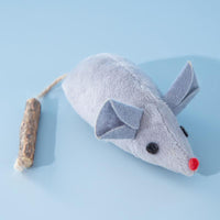 HKM-7303997 Interactive Catnip Mouse Toys with Squeak Sounds for Indoor Kittens - Engaging Playtime and Oral Health Benefits