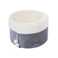 HKM-7304381 Plush Arctic Velvet Cat Bed with Non-Slip Base and Removable Inner Pad