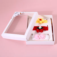 HKM-7304509 Hand Knitted Wool Cherry Flower Bow Adjustable Pet Collar for Cats and Dogs