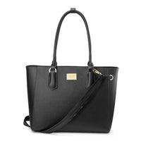 HKM-730451 Elegant Leather Tote Bag for 15.6-Inch Laptops - Versatile Work and Shopping Handbag for Women