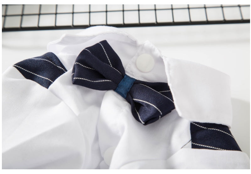 HKM-7304893 Casual Suit Shirts for Dogs and Cats ¨C Thin Buttoned Design in Multiple Colors
