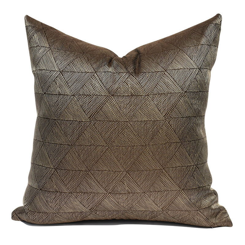 HKM-730579 Modern Minimalist Brown Sofa Cushion Collection - Various Sizes with Durable Polyester Fiber