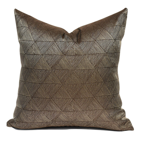 HKM-730579 Modern Minimalist Brown Sofa Cushion Collection - Various Sizes with Durable Polyester Fiber