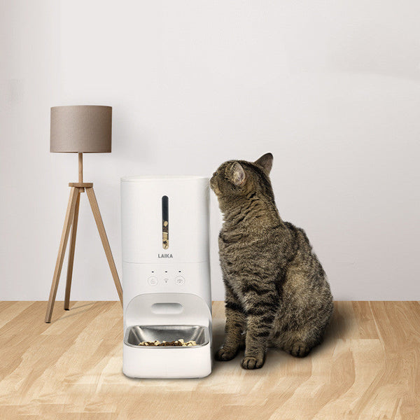 HKM-7306301 Automatic Pet Feeder with 4L Capacity, APP & Manual Control, WiFi & Bluetooth Connectivity