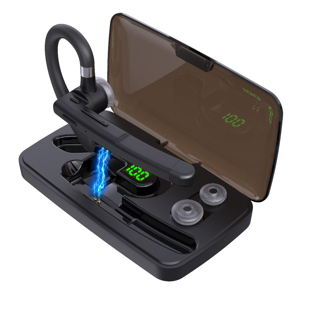 HKM-730643 Wireless Bluetooth Headset with Noise Reduction and Voice Control, Stereo Sound, Single Ear Usage