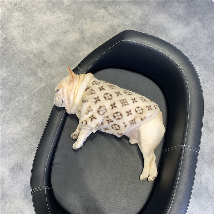 HKM-7306941 Fleece Lined Dog Coat for Corgis and Shiba Inus - Warm and Comfortable Pet Clothing