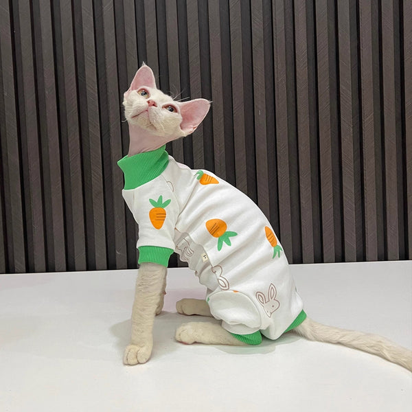 HKM-7307581 All-Season Cat Clothes, Anti-Lint, Four-Legged Style, Polyester Material, Available in Various Sizes and Colors