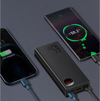 HKM-730771 High-Capacity 20000mAh PD Two-Way Fast Charging Power Bank with Alloy Shell