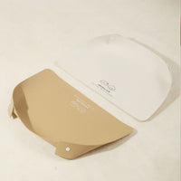 HKM-7308477 Waterproof and Oil-Proof Anti-Spill Placemat for Pets in Apricot and Creamy-White Leather