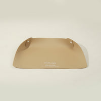HKM-7308477 Waterproof and Oil-Proof Anti-Spill Placemat for Pets in Apricot and Creamy-White Leather