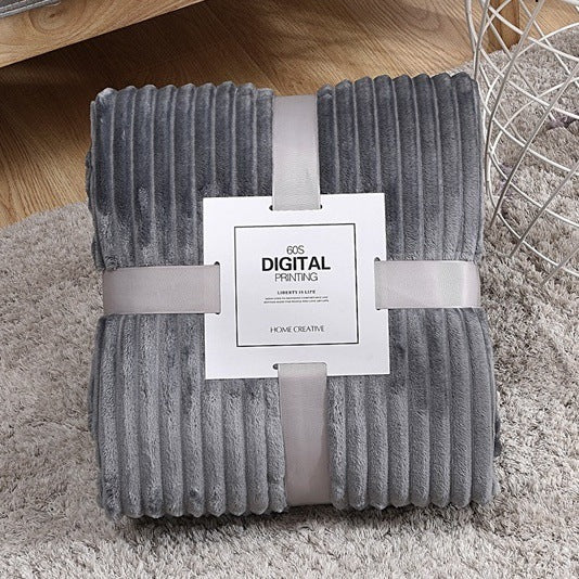HKM-730899 Soft Coral Velvet Thickened Yoga Blanket for Comfort and Versatility