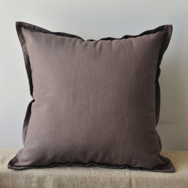 HKM-730963 Linen and PP Cotton Sofa Pillowcase - Modern Cushion Cover in Multiple Sizes and Colors