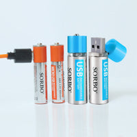 HKM-730963 Lithium Polymer Battery AAA Set - 1200mAh Rechargeable, Safe & Reliable with Smart Chip, USB Charging Options Available