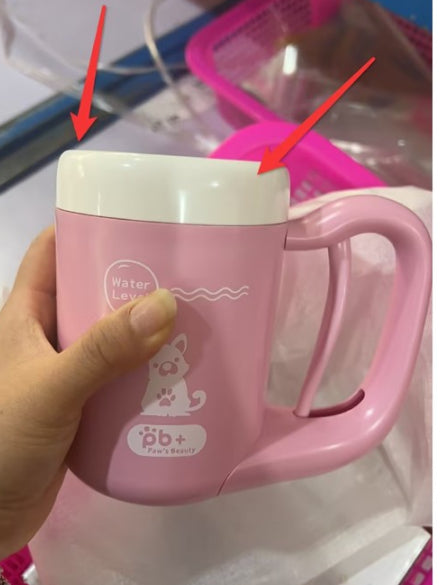 HKM-7310141 Pet Foot Cleansing Cup - Available in Cherry Pink and Sky Blue, Small & Large Sizes